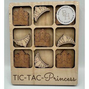 Tic-Tac-Toe Princess Game Birch House Living New Wood USA